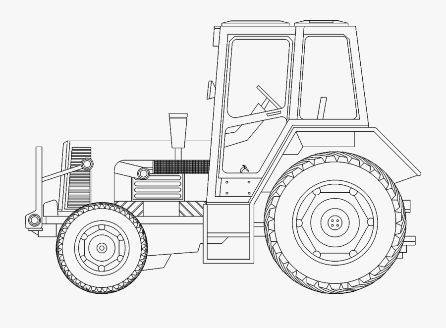 And Bim Object Polantis - Tractor Blueprint, Transparent Clipart