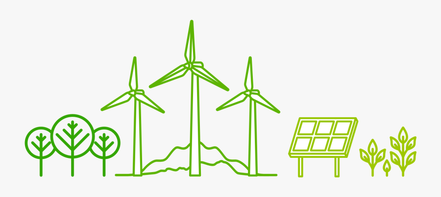 Green My Life App Eliminates The Carbon Footprint Of - Renewable Energy Illustration Png, Transparent Clipart
