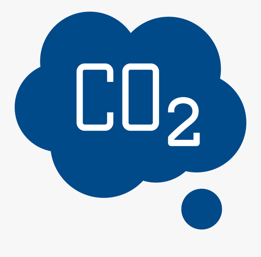 Cloud Icon Depicting The Annual Carbon Elimination, Transparent Clipart