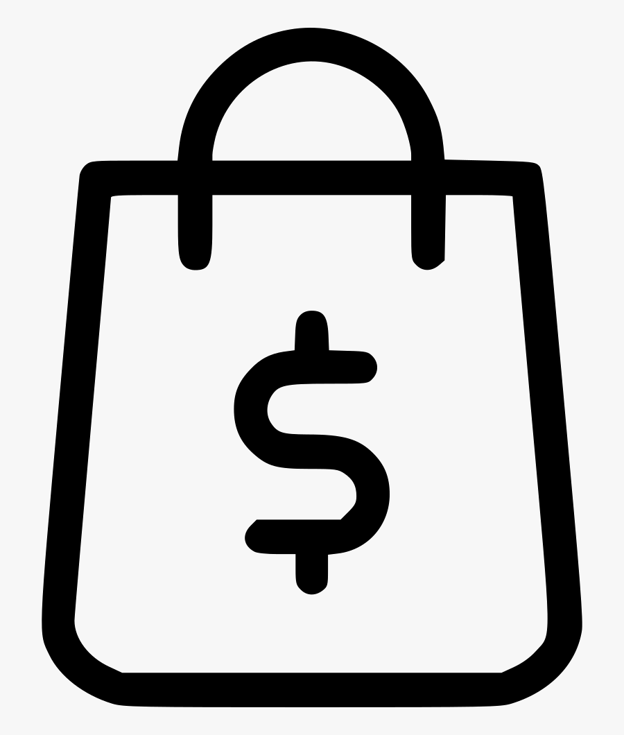 Shopping Bag Shop Money Finance Dollar - Icon Png Shopping Bag, Transparent Clipart