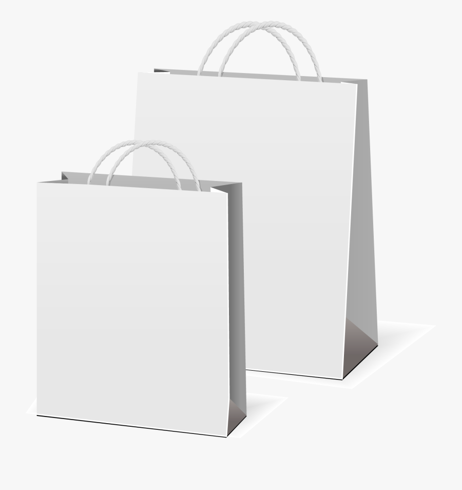 Bag - Transparent Background White Shopping Bag Png, Transparent Clipart