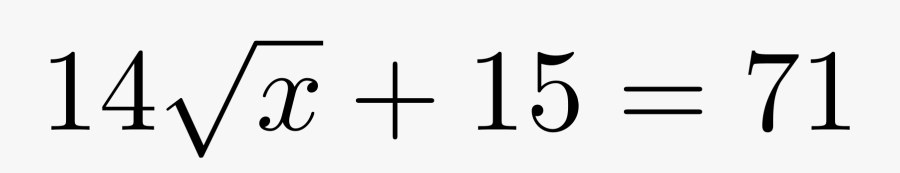 Simple Math Equations Png - Ei Pi, Transparent Clipart