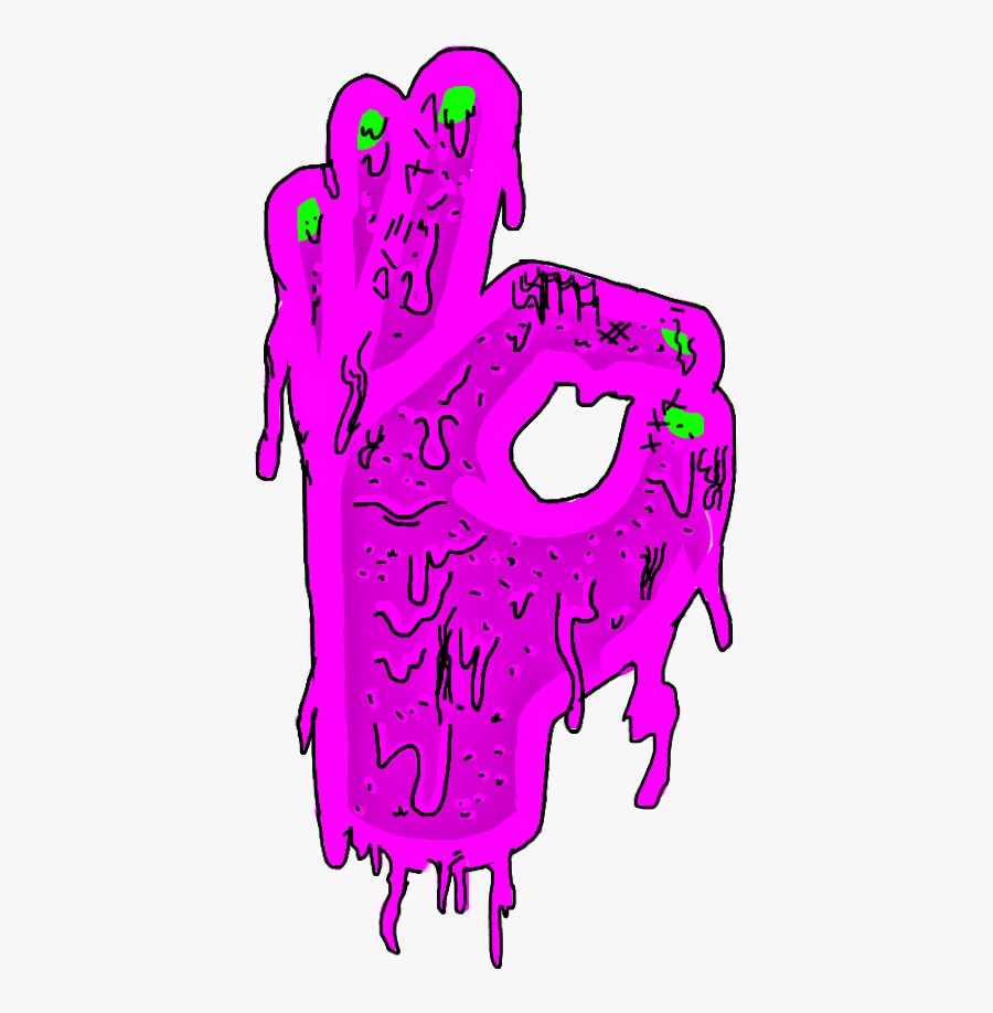#grime #art #grimeart #ok #hand #purple #freetoedit - Grime Png, Transparent Clipart