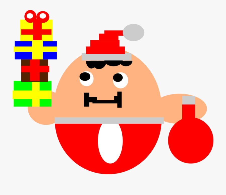 Area,smiley,smile - Cartoon Santa, Transparent Clipart