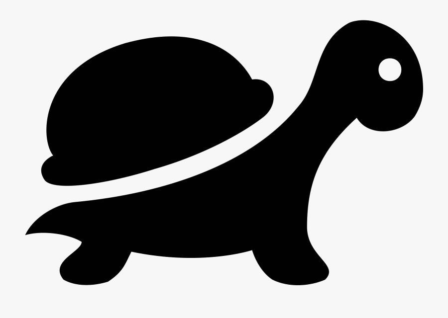 Sea Turtle Tortoise Reptile - Silhouette Cartoon Turtle, Transparent Clipart