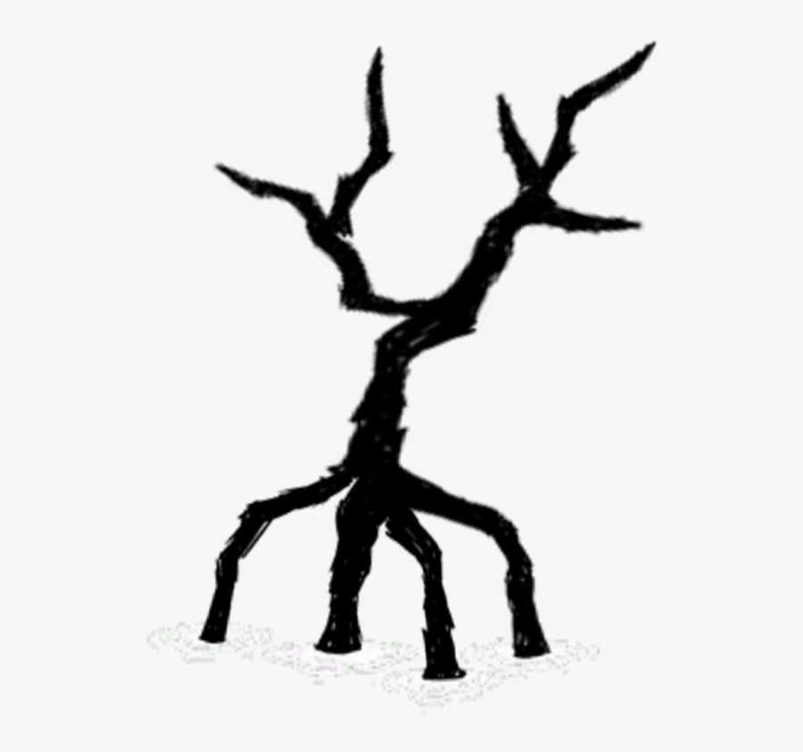 Mangrove Tree Burnt - Silhouette, Transparent Clipart
