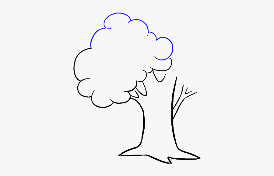 How To Draw Cartoon Tree - Tree Pictures For Drawing, Transparent Clipart