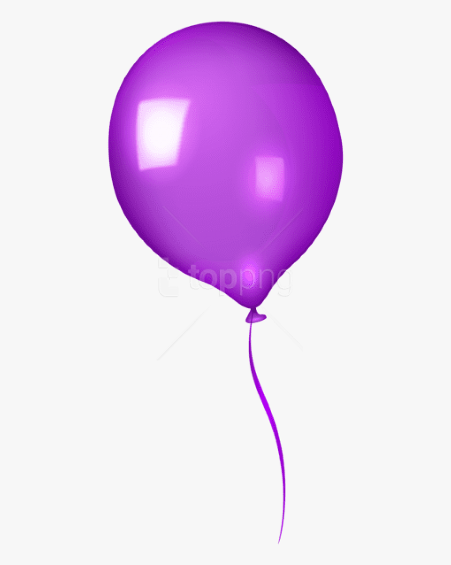 Purple Balloon Transparent Background, Transparent Clipart