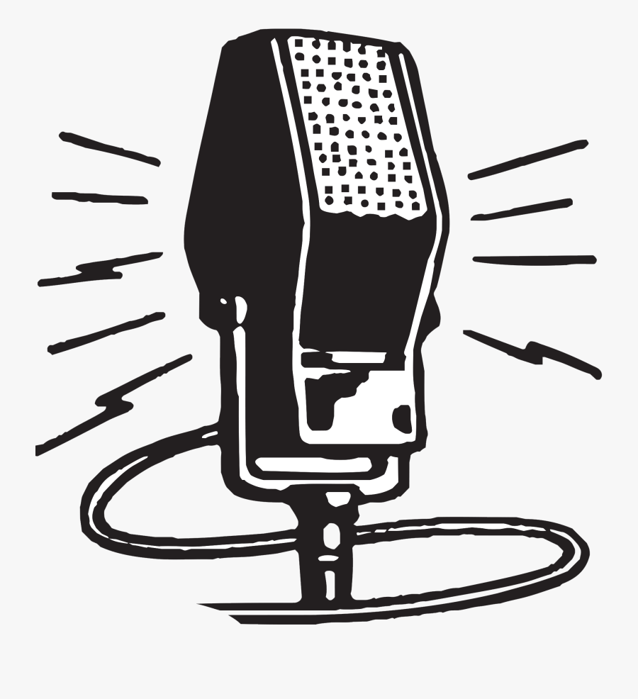 Microphone - Vintage Microphone Clip Art, Transparent Clipart