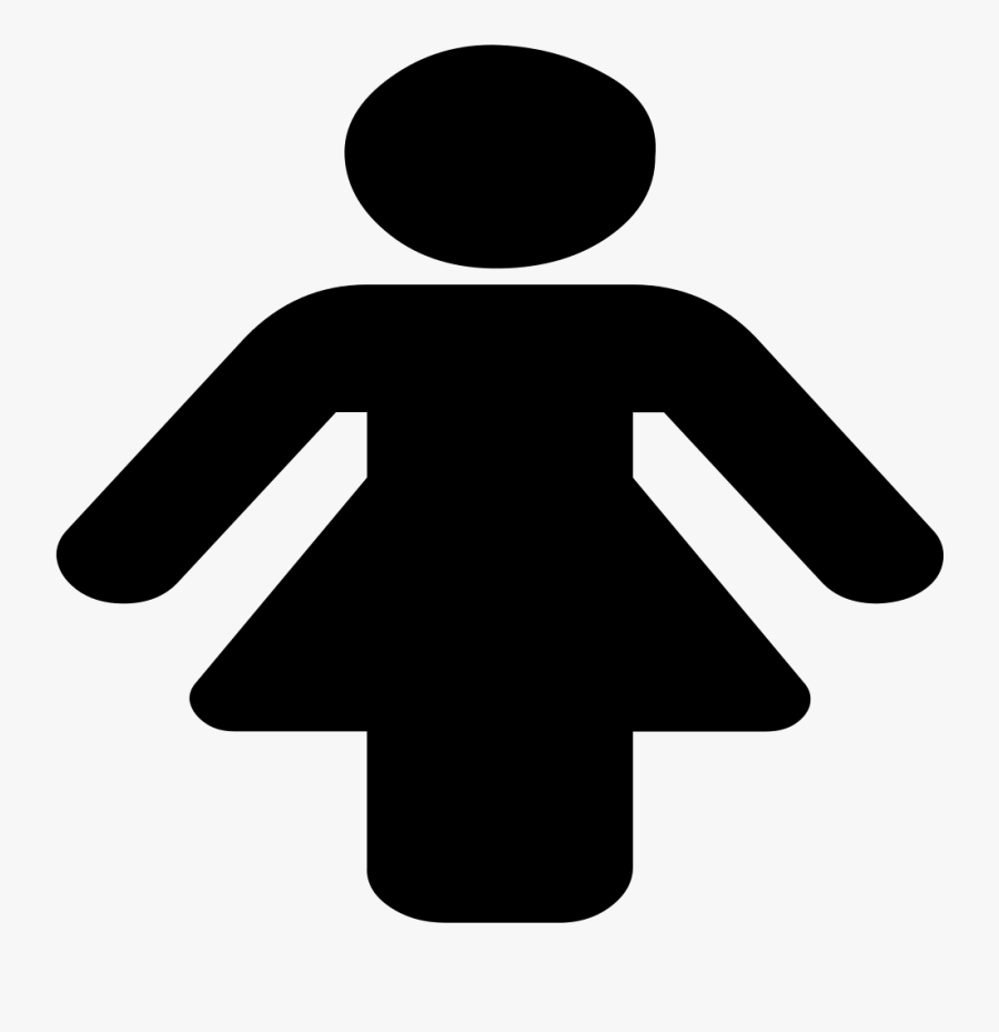 Transparent Female Hand Png - Bathroom Girl Icon, Transparent Clipart