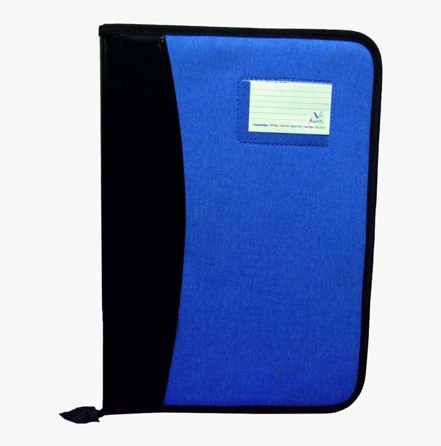 Blue Folder Png Transparent Image - Leather, Transparent Clipart