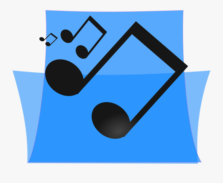 Music, Blue, Folder, Multimedia, Media, Sound - Music Clip Art, Transparent Clipart