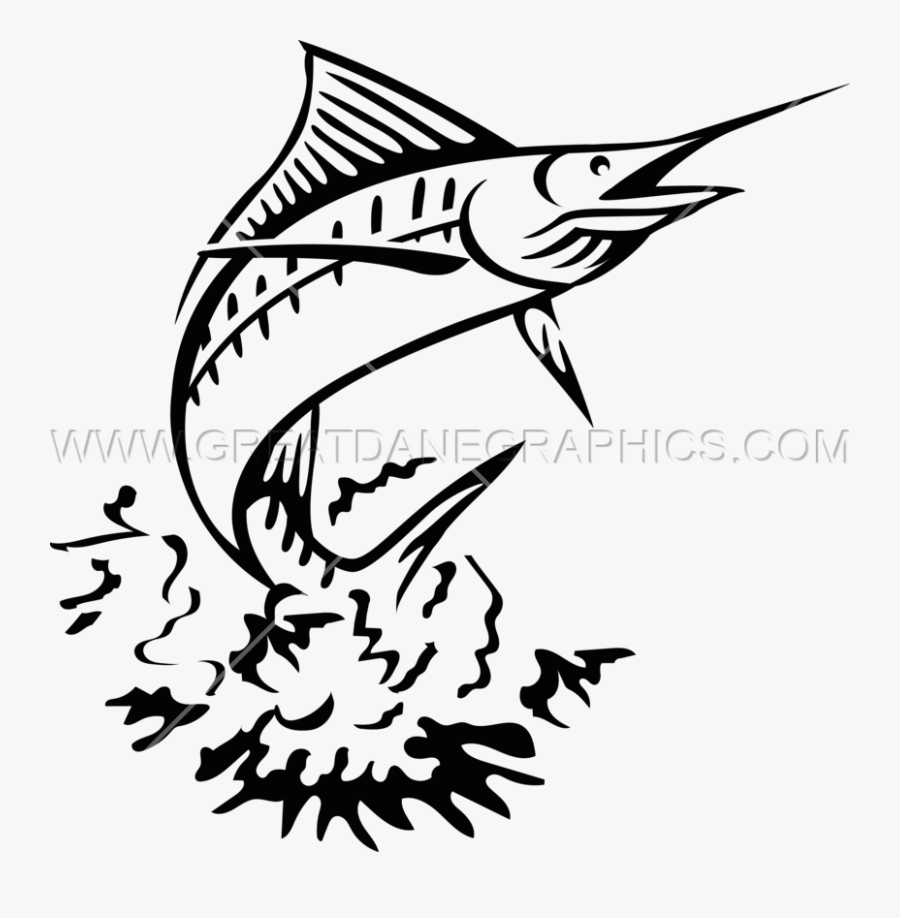 Fishing Production Ready Artwork - White Marlin Images Marlin Fish, Transparent Clipart