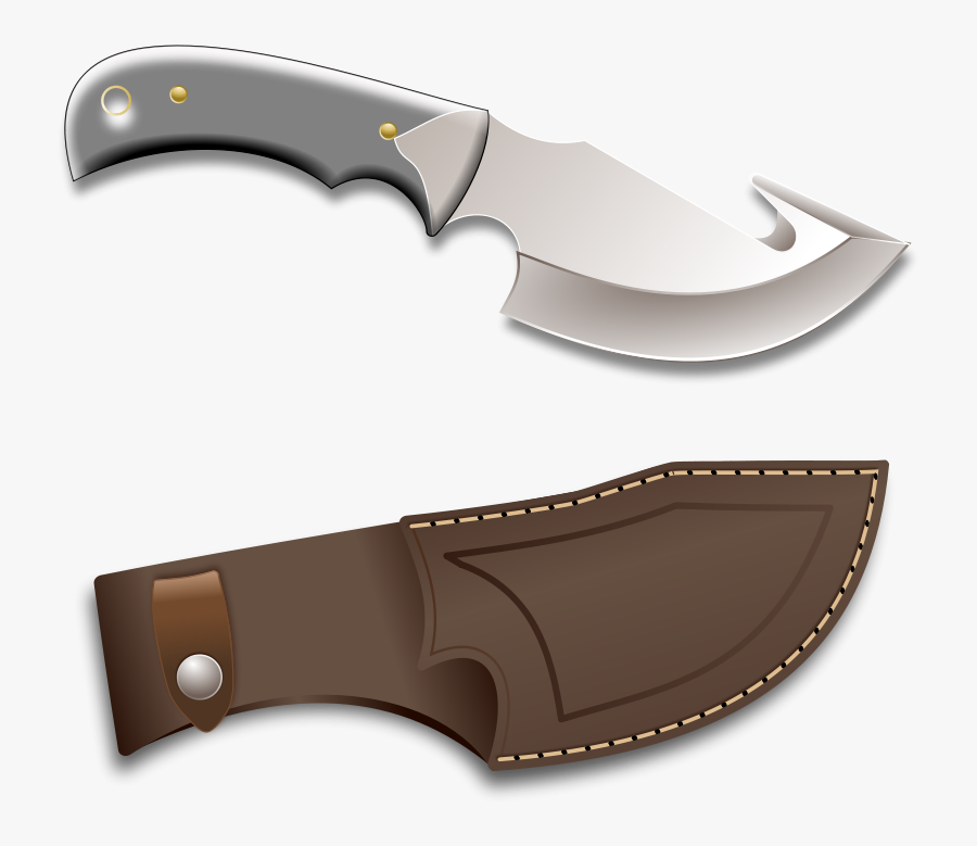 Hunter Knife - Leatherworker's Tools, Transparent Clipart