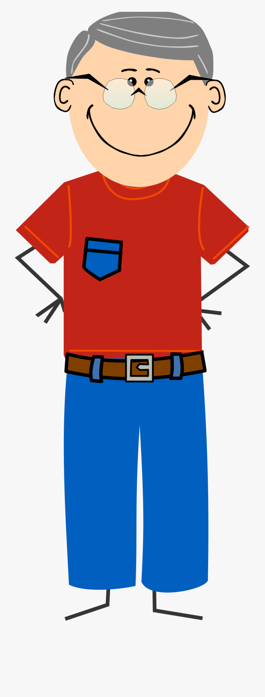 T Shirt Pencil And - Grandpa Clip Art Free, Transparent Clipart