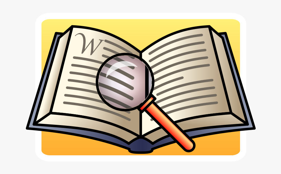 2017 Literary Scavenger Hunt Back Cover - Magnifying Glass With Book, Transparent Clipart