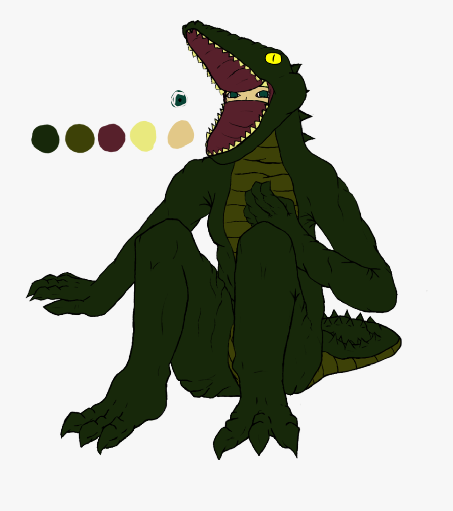 Crocodile Clipart Costume - Crocodile Furry Costume, Transparent Clipart