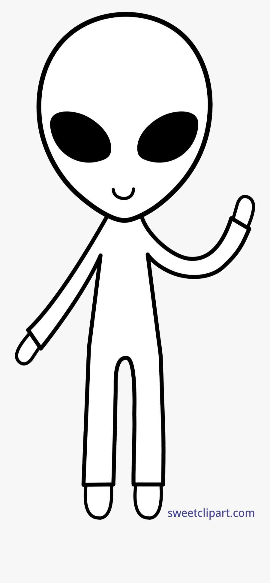 Banner Pretzel Clipart Black And White - Alien Clipart Black And White, Transparent Clipart