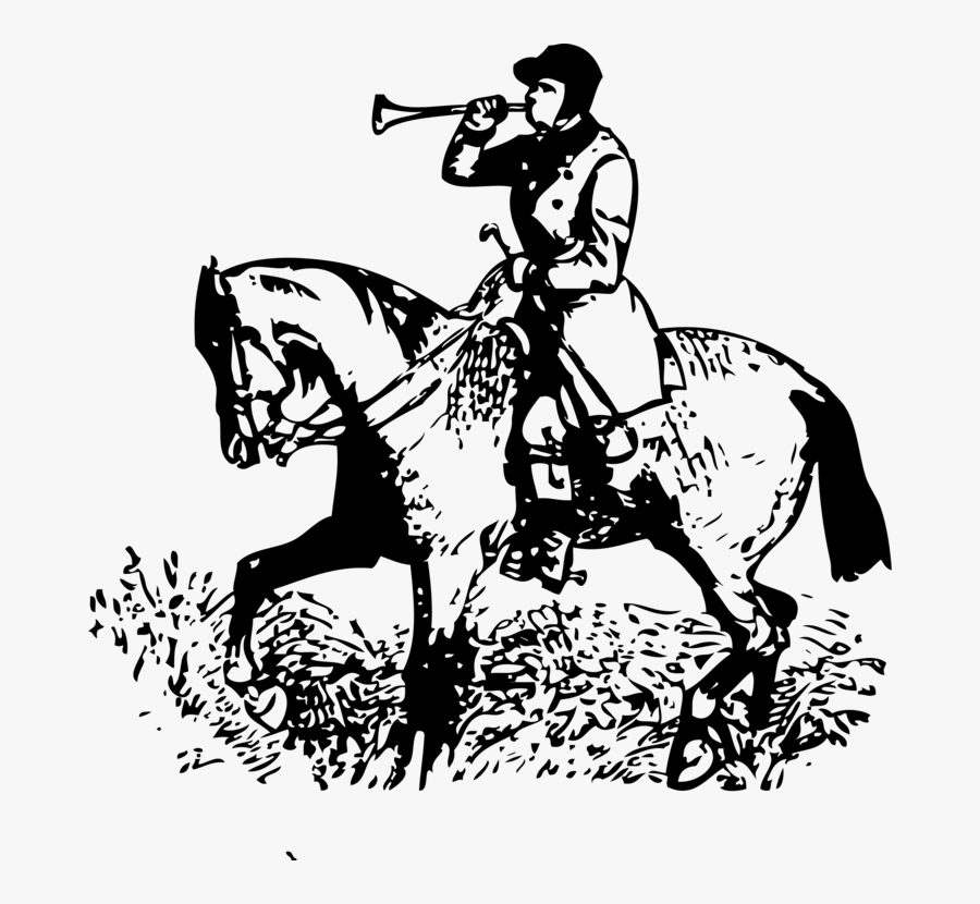 English Riding,art,livestock - Horse Rider With Message, Transparent Clipart