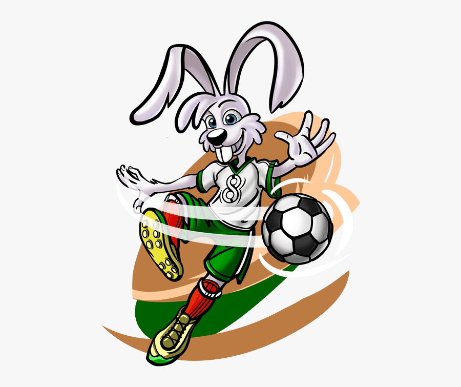 Pretzel Sticks “hrus - Easter Bunny Playing Soccer, Transparent Clipart