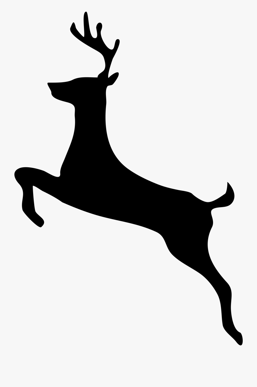 White-tailed Deer Deer Hunting Silhouette Clipart , - Dear Black And White, Transparent Clipart