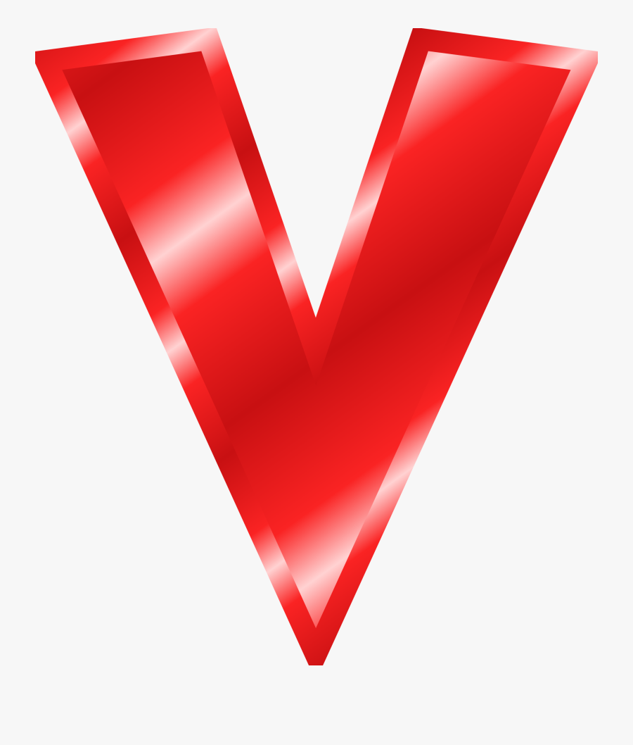V Alphabet, Transparent Clipart