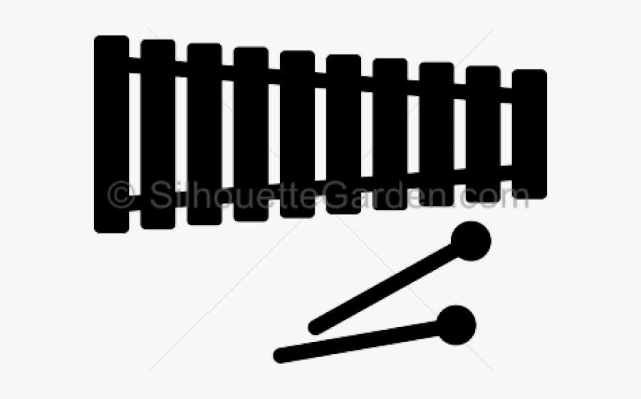 Xylophone Clipart Tool - Silhouette Marching Xylophone Clipart, Transparent Clipart