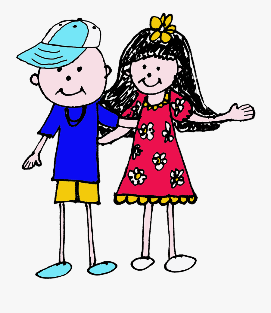 Menino E Menina Em Png, Transparent Clipart