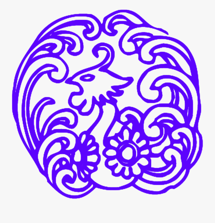Phoenix Clipart Purple - 青 花 瓷 图案, Transparent Clipart