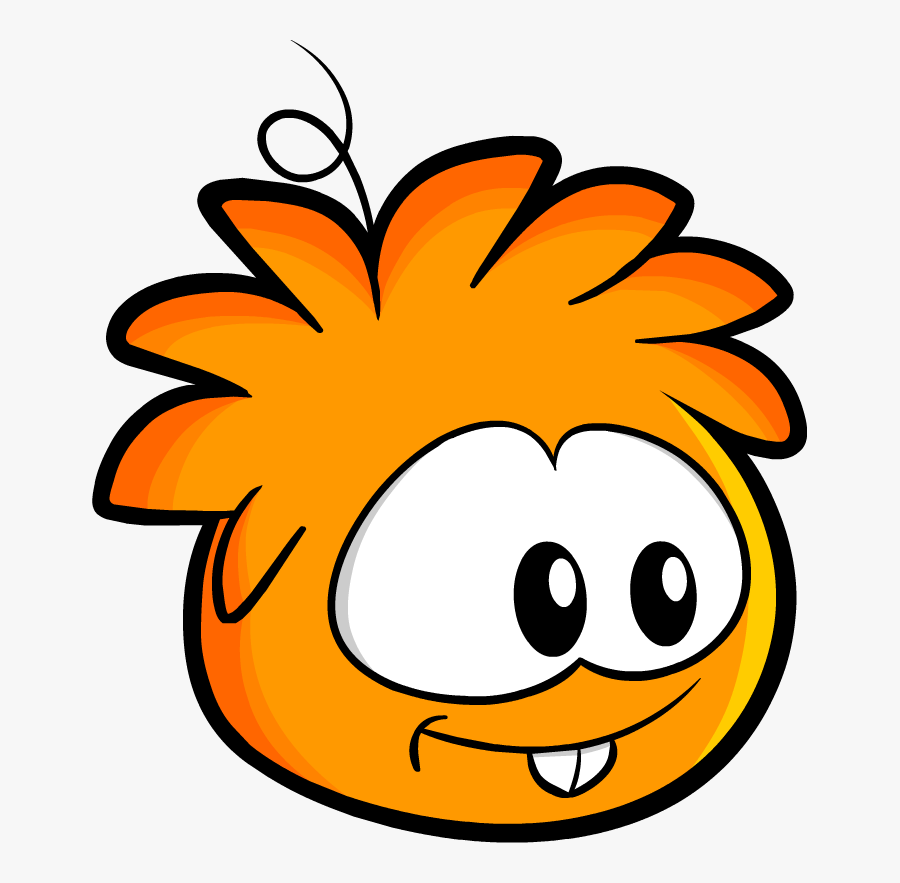 Zeb The Puffle Player Card, Club Penguin, Emoticon, - Orange Puffle Clipart Transparent Background, Transparent Clipart