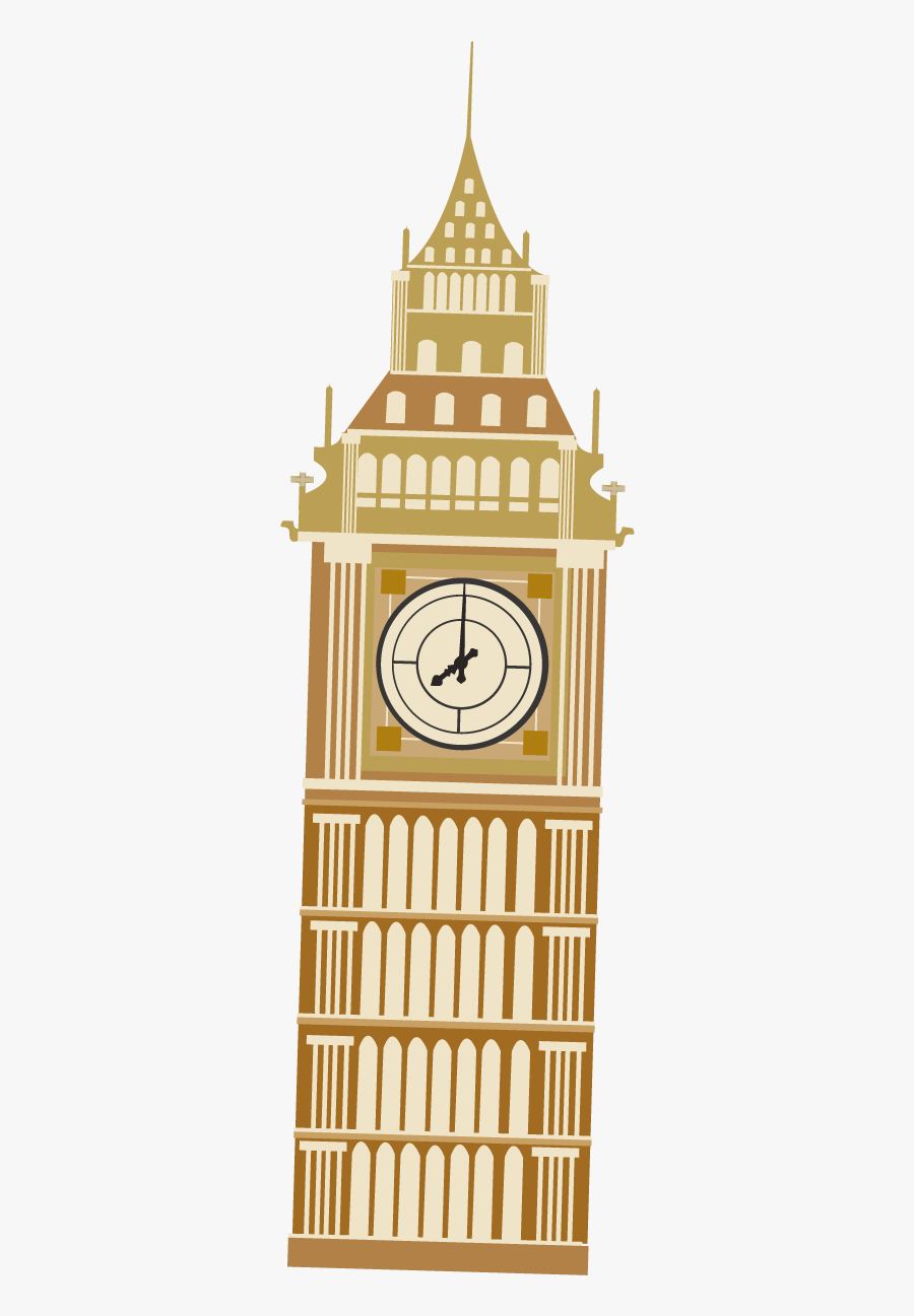 Clip Art Big Ben Cartoon - Big Ben Cartoon Png, Transparent Clipart