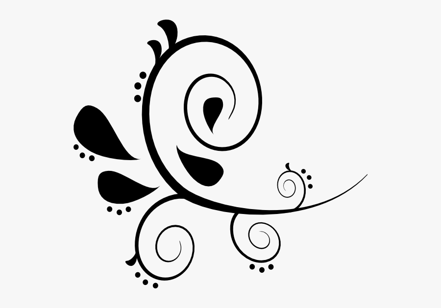 Free Flourish Clipart - Border Design For Project File, Transparent Clipart