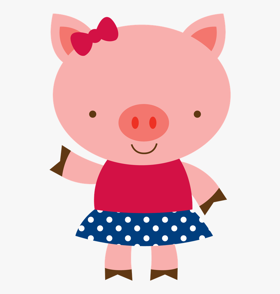 3 Little Pigs & A Sister - 3 Porquinhos Cute Png, Transparent Clipart