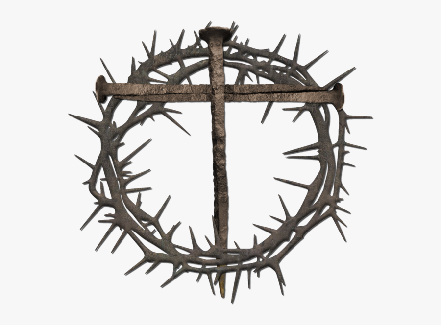 Lent Cross Clipart Library Stock - Transparent Background Crown Of Thorns, Transparent Clipart