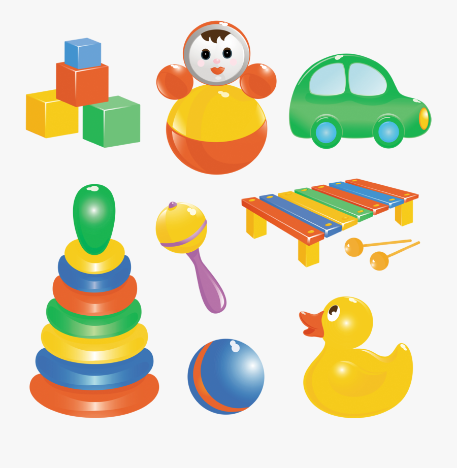 Детский Клипарт Игрушки - Baby Toys Cartoon, Transparent Clipart