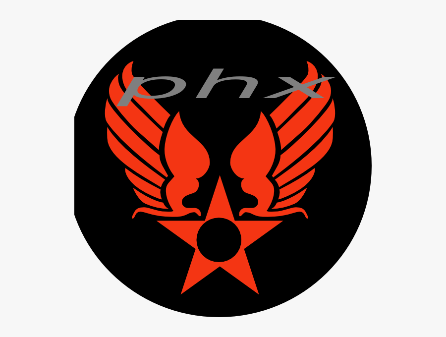 Phoenix Svg Clip Arts - Air Force Logo Retro, Transparent Clipart