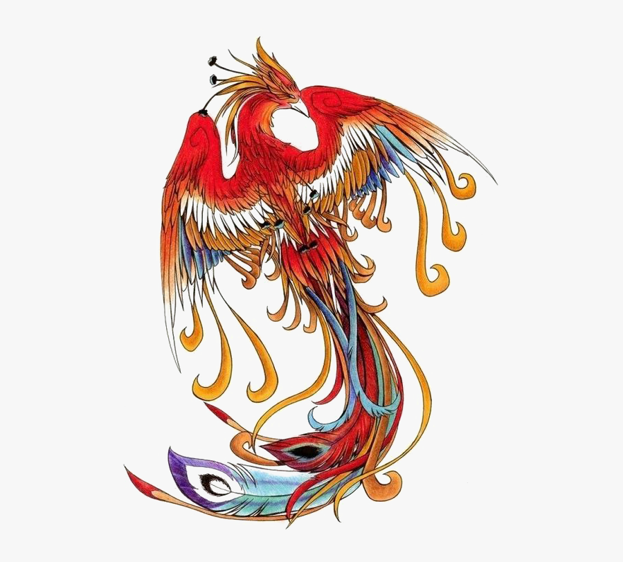 Wind Chinese Simurgh Phoenix Png Free Photo Clipart - Death Before Dishonor Tattoo Designs, Transparent Clipart