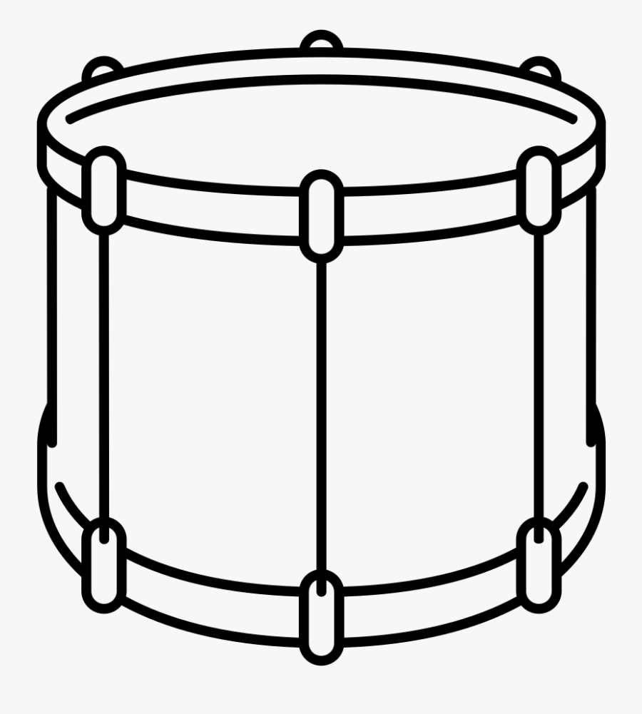 Hd Surdo Outline - Shaped Objects Clipart Black And White, Transparent Clipart