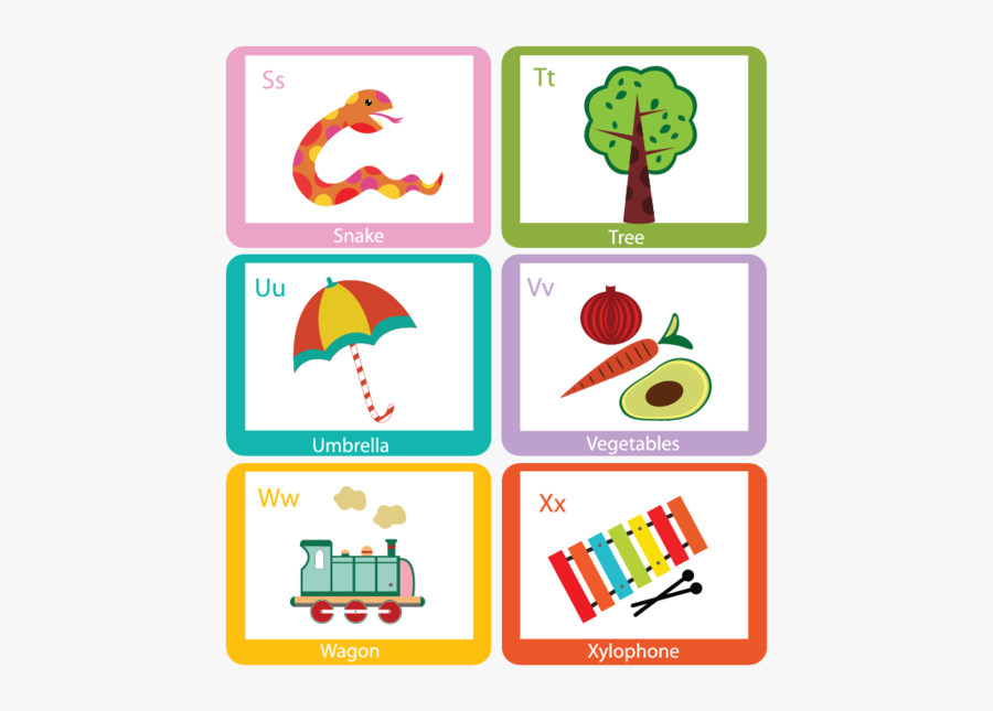 Picture Freeuse Xylophone Clipart Printable - Flashcardfox Download Alphabet Flash Cards Clipart, Transparent Clipart