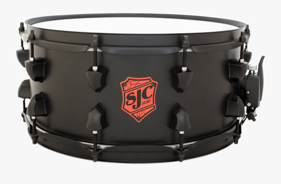 Black Snare Drum - Sjc Josh Dun Snare, Transparent Clipart