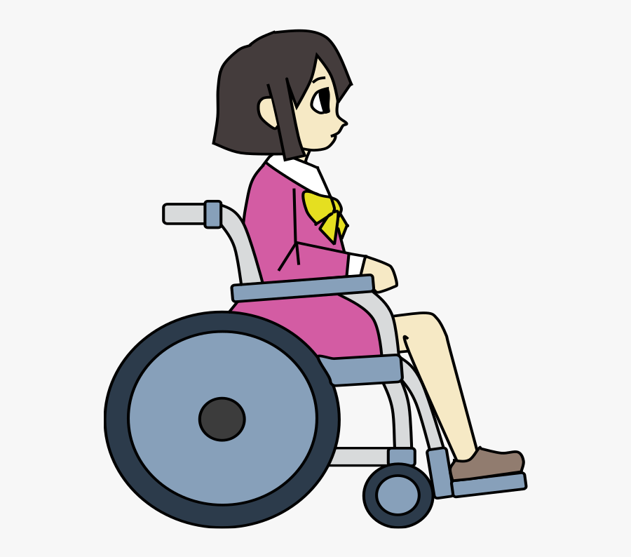Wheel,riding Toy,wheelchair - Girl In Wheelchair Clipart, Transparent Clipart