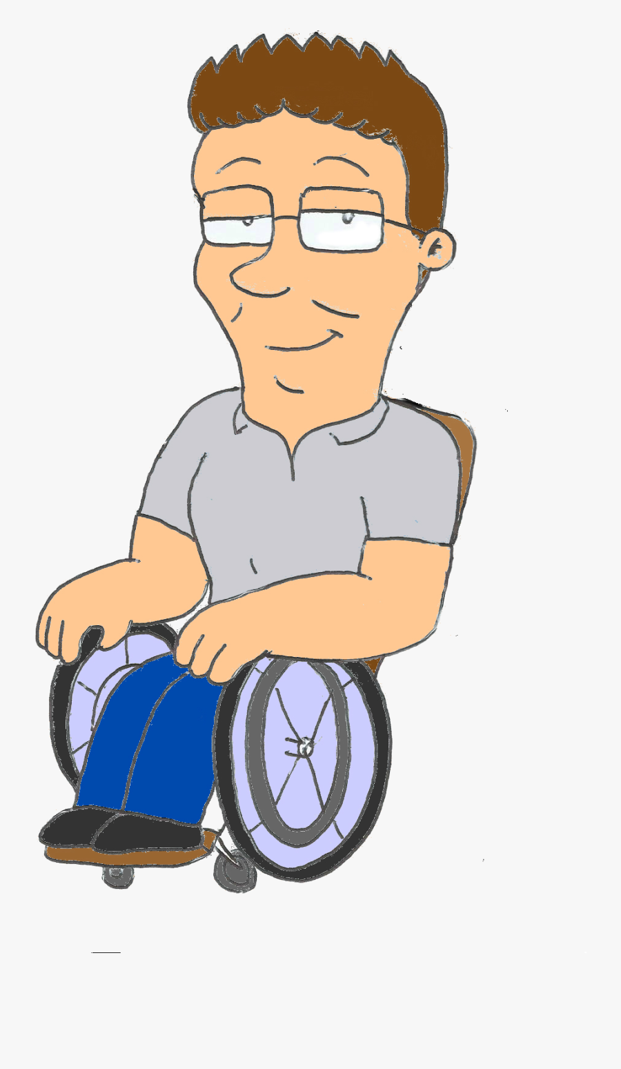 Transparent Wheelchair Clipart - Sitting, Transparent Clipart