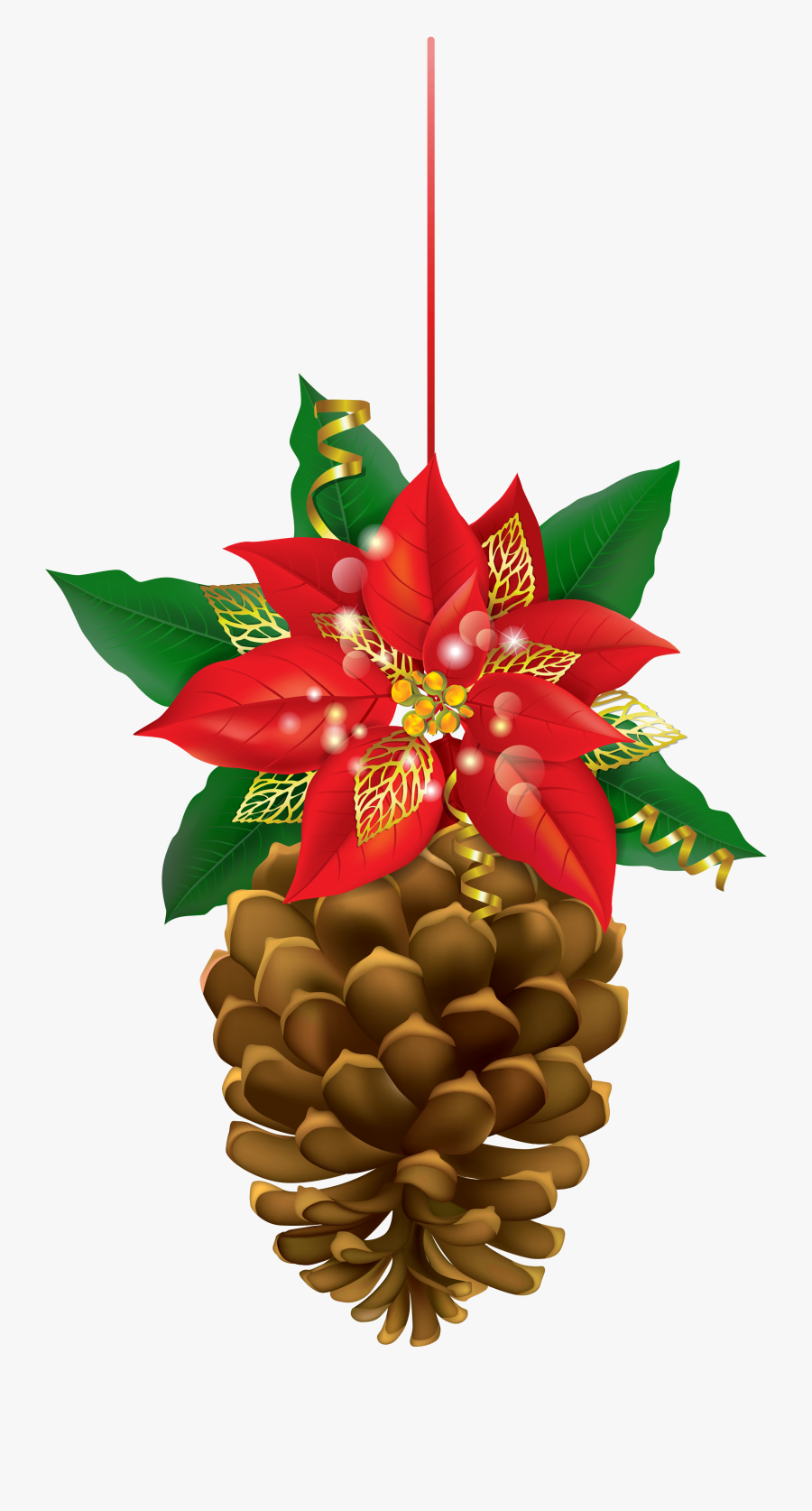 Pinecone Clipart Transparent - Christmas Pine Cone Clipart, Transparent Clipart