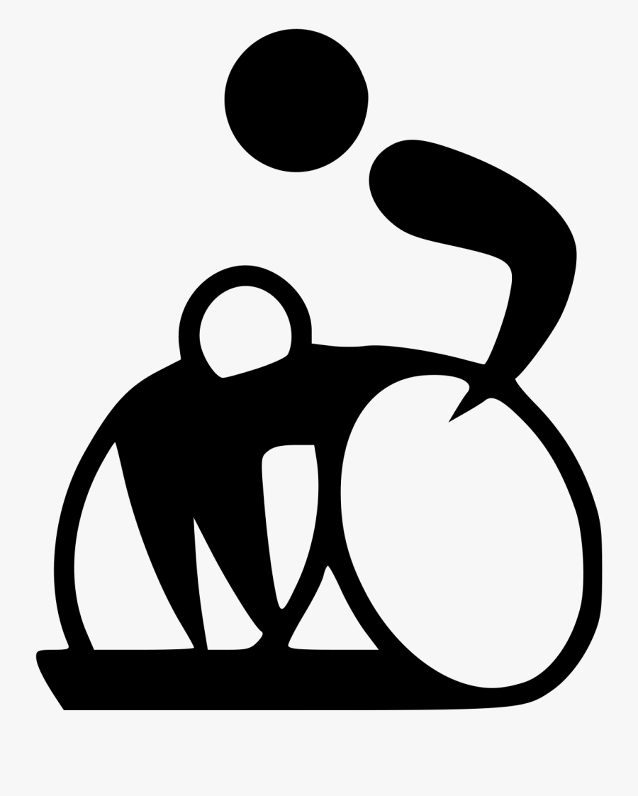 Wheelchair Rugby Pictogram - Quad Rugby Logo, Transparent Clipart