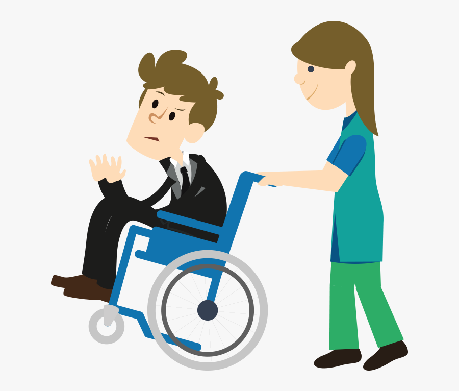 Handicap Sign Vector Library Hanslodge Cliparts Disabled - Wheelchair Man Clipart Png, Transparent Clipart