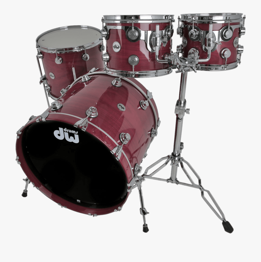 Vector Library Drum Set Transparent Png - Dw Purpleheart, Transparent Clipart