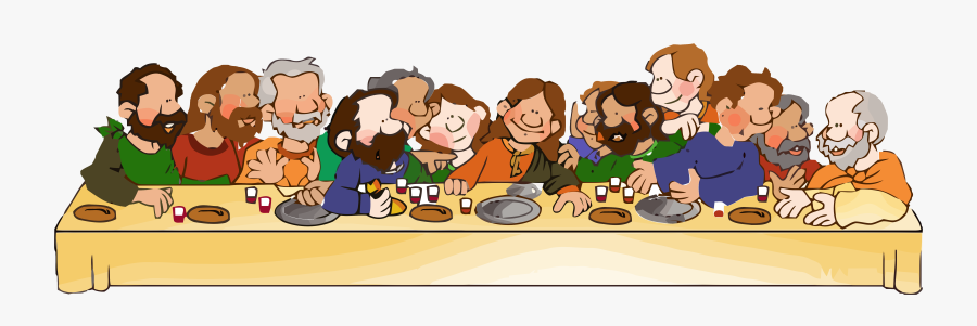 Collection Of Jesus - Last Supper Clip Art, Transparent Clipart
