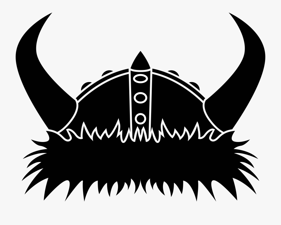 Silhouette,fictional Character,monochrome Photography - Viking Helmet Clip Art, Transparent Clipart