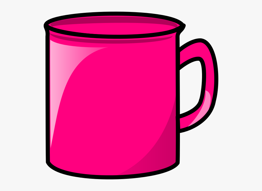 Pink Mug Clipart, Transparent Clipart