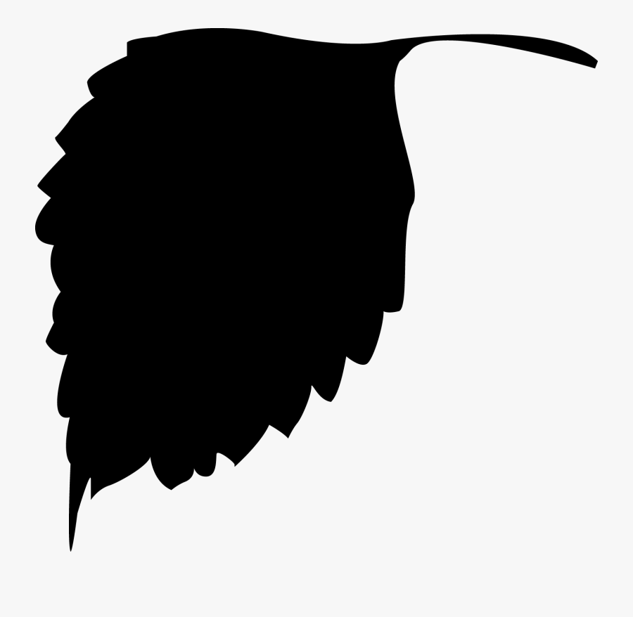 Phoenix Clipart Sillhouette - Vector Of Leaves Black And White Png, Transparent Clipart